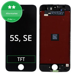 Apple iPhone 5S, SE - LCD Displej + Dotykové Sklo + Rám (Black) TFT