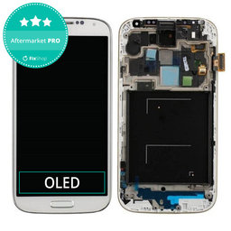 Samsung Galaxy S4 i9505 - LCD Displej + Dotykové Sklo + Rám (White Frost) OLED