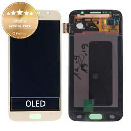 Samsung Galaxy S6 G920F - LCD Displej + Dotykové Sklo (Gold Platinum) - GH97-17260C Genuine Service Pack