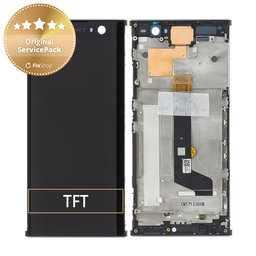 Sony Xperia XA2 H4113 - LCD Displej + Dotykové Sklo + Rám (Black) - 78PC0600020 Genuine Service Pack