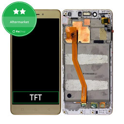 Lenovo K6 Note K53a48 - LCD Displej + Dotykové Sklo + Rám (Gold) TFT