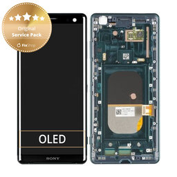 Sony Xperia XZ3 - LCD Displej + Dotykové Sklo + Rám (Forest Green) - 1315-5028 Genuine Service Pack