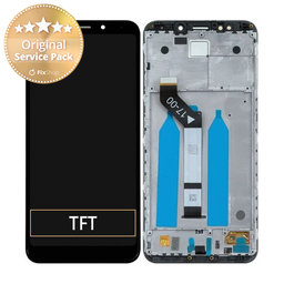 Xiaomi Redmi 5 Plus (Redmi Note 5) - LCD Displej + Dotykové Sklo + Rám (Black) - 560610032033 Genuine Service Pack