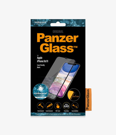 PanzerGlass - Tvrdené Sklo Case Friendly AB pre iPhone XR a 11, čierna