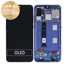 Xiaomi Mi 9 - LCD Displej + Dotykové Sklo + Rám (Ocean Blue) - 561010016033 Genuine Service Pack