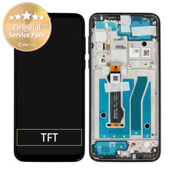 Motorola Moto G8 Plus - LCD Displej + Dotykové Sklo + Rám (Dark Blue) - 5D68C15528 Genuine Service Pack