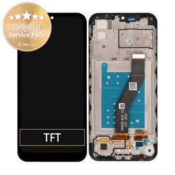 Motorola Moto E6s - LCD Displej + Dotykové Sklo + Rám (Black) - 5D68C16500, 5D68C16980 Genuine Service Pack