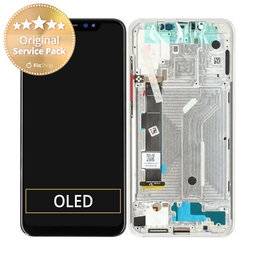 Xiaomi Mi 8 - LCD Displej + Dotykové Sklo + Rám (Silver) - 560310020033, 560310002033 Genuine Service Pack