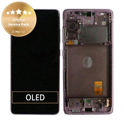 Samsung Galaxy S20 FE G780F - LCD Displej + Dotykové Sklo + Rám (Cloud Lavender) - GH82-24219C, GH82-24220C, GH82-31328C, GH82-31329C Genuine Service Pack