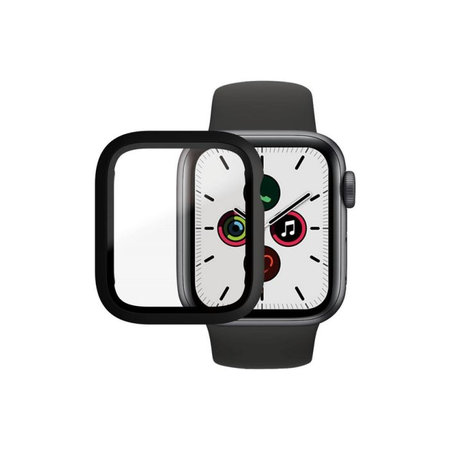 PanzerGlass - Tvrdené Sklo Full Body AB pre Apple Watch 4, 5, 6, SE (1st gen) a SE (2nd gen) 40mm, čierna