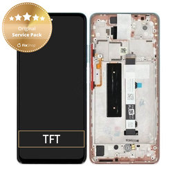 Xiaomi Mi 10T Lite 5G - LCD Displej + Dotykové Sklo + Rám (Rose Gold Beach) - 5600050J1700 Genuine Service Pack