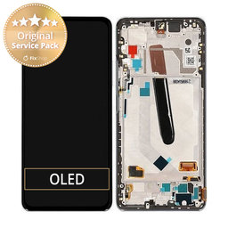 Xiaomi Poco F3 - LCD Displej + Dotykové Sklo + Rám (Artic White) - 560005K11A00 Genuine Service Pack