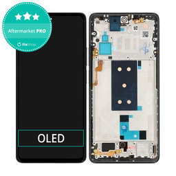 Xiaomi 11T, 11T Pro - LCD Displej + Dotykové sklo + Rám (Black) OLED