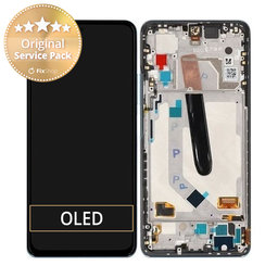 Xiaomi Mi 11i - LCD Displej + Dotykové sklo + Rám (Celestian Silver) - 5600040K1100 Genuine Service Pack