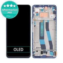 Xiaomi Mi 11 Lite 4G M2101K9AG - LCD Displej + Dotykové Sklo + Rám (Bubblegum Blue) OLED