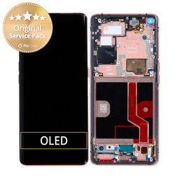 Oppo Find X2 Pro - LCD Displej + Dotykové Sklo + Rám (Orange) - 5D68C21151 Genuine Service Pack