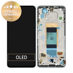 Xiaomi Poco F4 5G 22021211RG, 22021211RI - LCD Displej + Dotykové Sklo + Rám (Nebula Green) - 56000JL11R00 Genuine Service Pack