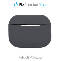 FixPremium - Silikónové Puzdro pre AirPods Pro, space gray