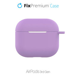 FixPremium - Silikónové Puzdro pre AirPods 3, lila