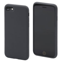 FixPremium - Silikónové Puzdro pre iPhone 7, 8, SE 2020 a SE 2022, space gray