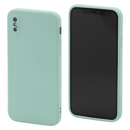 FixPremium - Silikónové Puzdro pre iPhone X a XS, light cyan