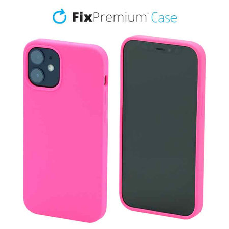 FixPremium - Silikónové Puzdro pre iPhone 12 mini, magenta