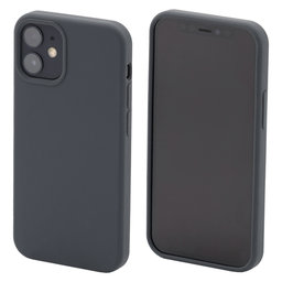 FixPremium - Silikónové Puzdro pre iPhone 12 mini, space gray