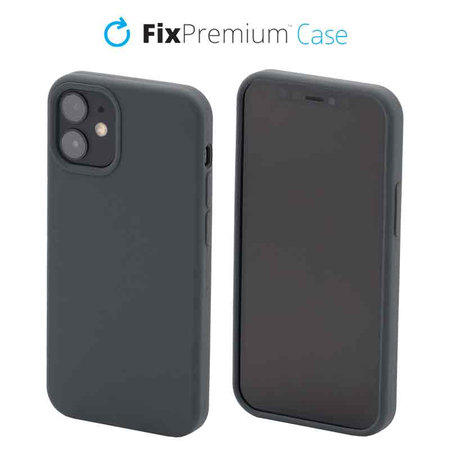 FixPremium - Silikónové Puzdro pre iPhone 12 mini, space gray