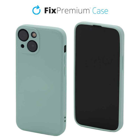 FixPremium - Silikónové Puzdro pre iPhone 13 mini, light cyan