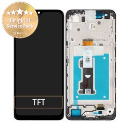 Motorola Moto E22i, E22 - LCD Displej + Dotykové Sklo + Rám (Black) - 5D68C21594 Genuine Service Pack