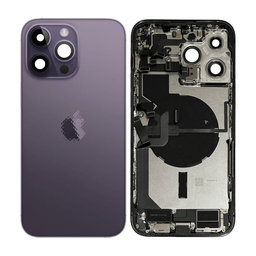 Apple iPhone 14 Pro Max - Zadný Housing s Malými Dielmi (Deep Purple)