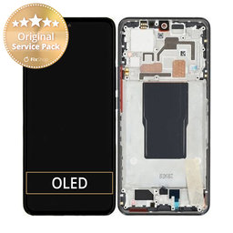 Xiaomi 12T 220712AG - LCD Displej + Dotykové Sklo + Rám (Black) - 560003L12A00 Genuine Service Pack