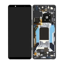 Sony Xperia 5 IV XQ-CQ54 - LCD Displej + Dotykové Sklo + Rám (Black) - A5050962A Genuine Service Pack