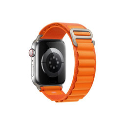 FixPremium - Remienok Alpine Loop pre Apple Watch (42, 44, 45 a 49mm), oranžová