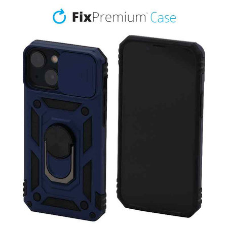 FixPremium - Puzdro CamShield pre iPhone 13 mini, modrá