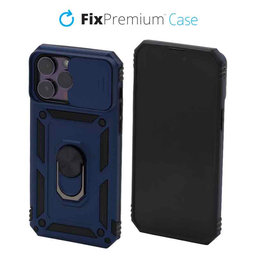 FixPremium - Puzdro CamShield pre iPhone 13 Pro Max, modrá