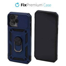 FixPremium - Puzdro CamShield pre iPhone 14 Pro, modrá