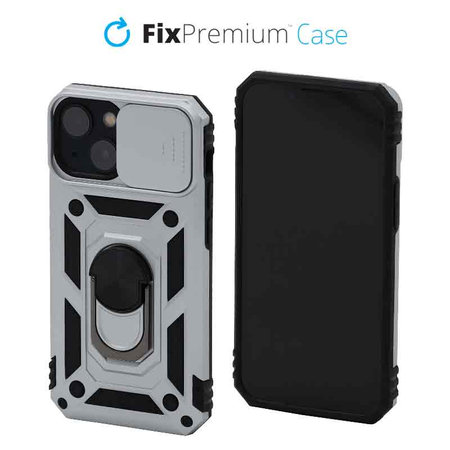 FixPremium - Puzdro CamShield pre iPhone 13 mini, biela