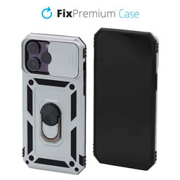 FixPremium - Puzdro CamShield pre iPhone 13 Pro Max, biela