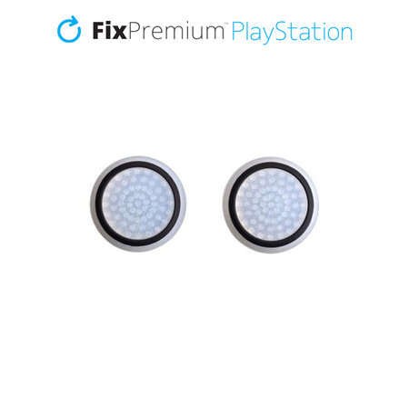 FixPremium - PS4/PS5 Controller Grip Caps - Set 2ks, transparentná čierna