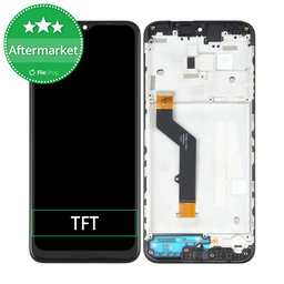 Motorola Moto E7 Plus XT2081 - LCD Displej + Dotykové Sklo + Rám (Black) TFT