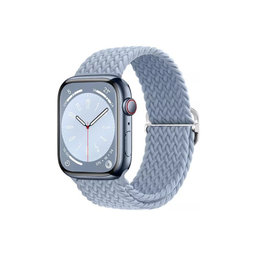 FixPremium - Remienok Solo Loop pre Apple Watch (38, 40 a 41mm), light blue