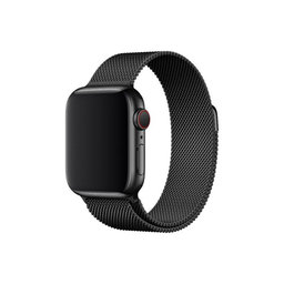 FixPremium - Remienok Milanese Loop pre Apple Watch (38, 40 a 41mm), čierna