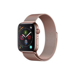 FixPremium - Remienok Milanese Loop pre Apple Watch (38, 40 a 41mm), rose gold