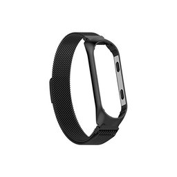 FixPremium - Remienok Milanese Loop pre Xiaomi Mi Band (5/6/7/7 NFC), čierna