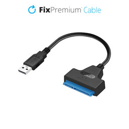 FixPremium - Kábel - USB / SATA 2.5", čierna