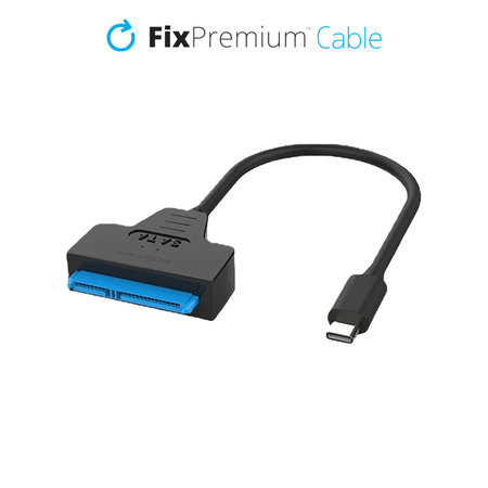 FixPremium - Kábel - USB-C / SATA 2.5", čierna