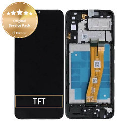 Samsung Galaxy A04e A042F - LCD Displej + Dotykové Sklo + Rám (Black) - GH81-23088A Genuine Service Pack