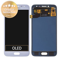 Samsung Galaxy J2 Pro J250F - LCD Displej + Dotykové Sklo (Silver) - GH97-21338B, GH97-21339B, GH97-21812B Genuine Service Pack