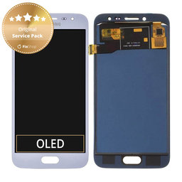 Samsung Galaxy J2 Pro J250F - LCD Displej + Dotykové Sklo (Silver) - GH97-21338B, GH97-21339B, GH97-21812B Genuine Service Pack